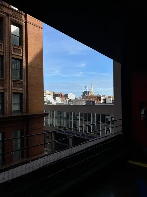 City life, framed just right.